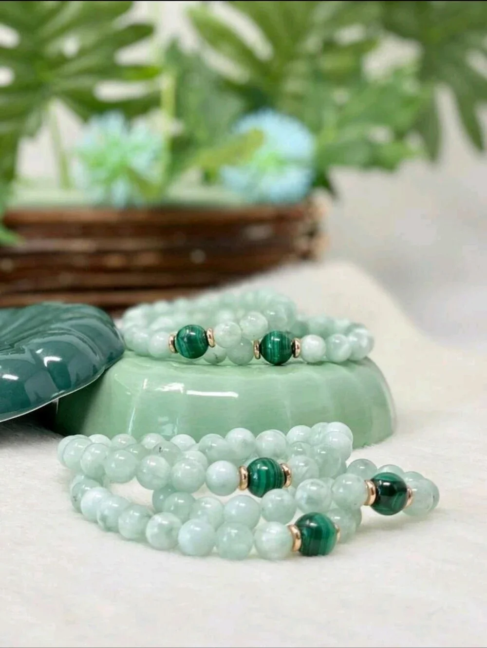 1pc Light Green Jade wealth Bracelet, Jade Bracelet, Meaning, Wealth, Prosperity